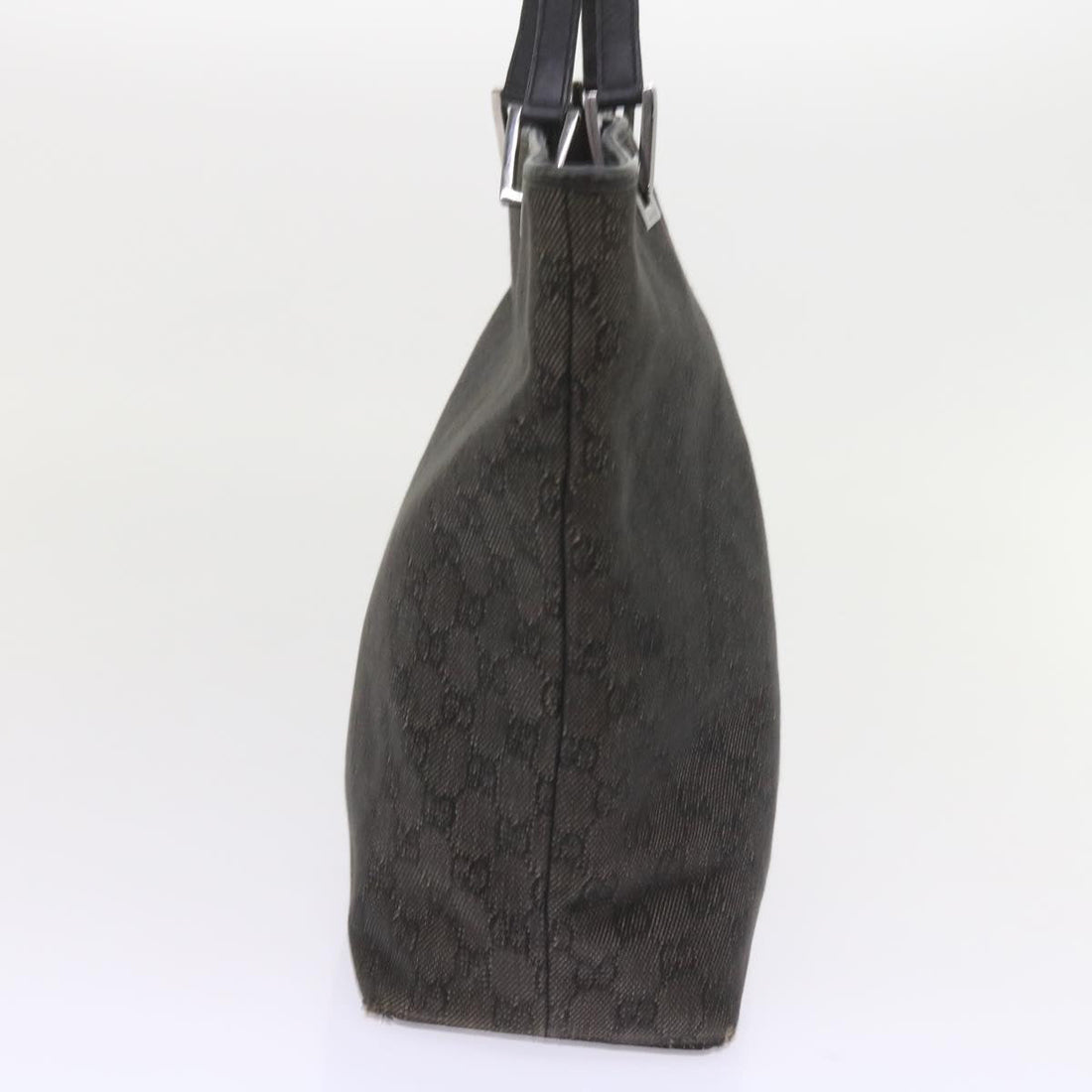GUCCI GG Canvas Tote Bag Gray 31243 58485