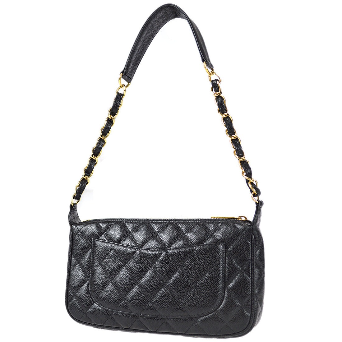 Chanel 2005-2006 Black Caviar Shoulder Bag
