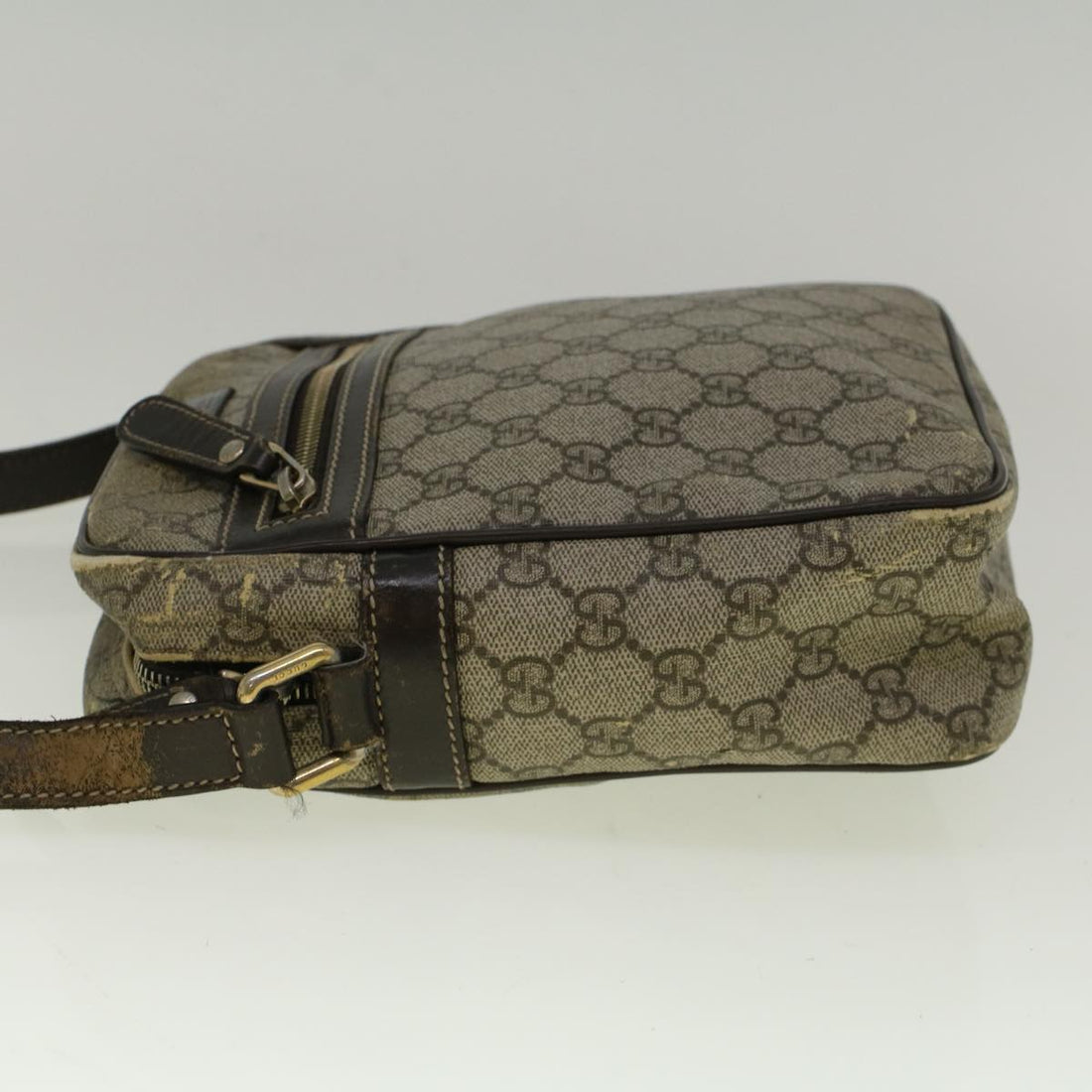 GUCCI GG Canvas Shoulder Bag Coated Canvas Beige 233268 58674