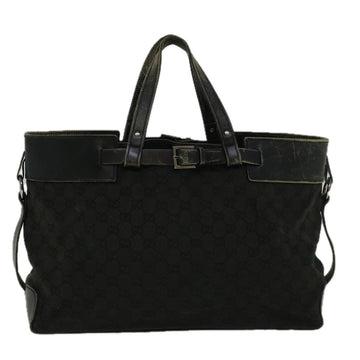GUCCI GG Canvas Tote Bag Black 106251 58796