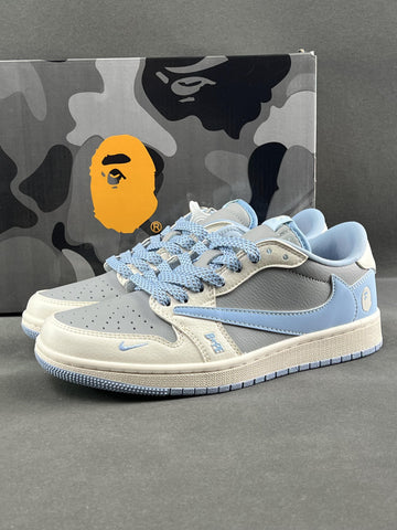 Custom Air Jordan 1 x Travis Scott x BAPE BB6588-104