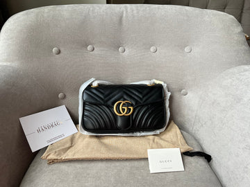 Gucci GG Black Marmont Small Shoulder Bag (RRP £1800)