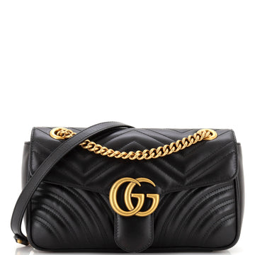 GG Marmont Flap Bag Matelasse Leather Medium