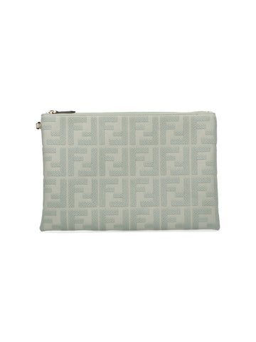 Fendi Women Ff' Large Flat Pouch