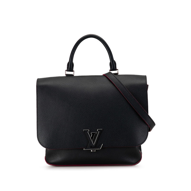 Louis Vuitton LV logo handbag shoulder bag 2WAY M42285 Navy pink leather ladies LOUIS VUITTON