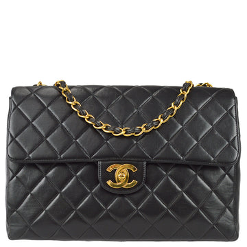 Chanel 1996-1997 Lambskin Jumbo Classic Flap Bag