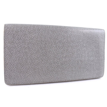 LOUIS VUITTON Long Wallet Purse M32653 Taiga gray Portefeuille Brazza mens Used