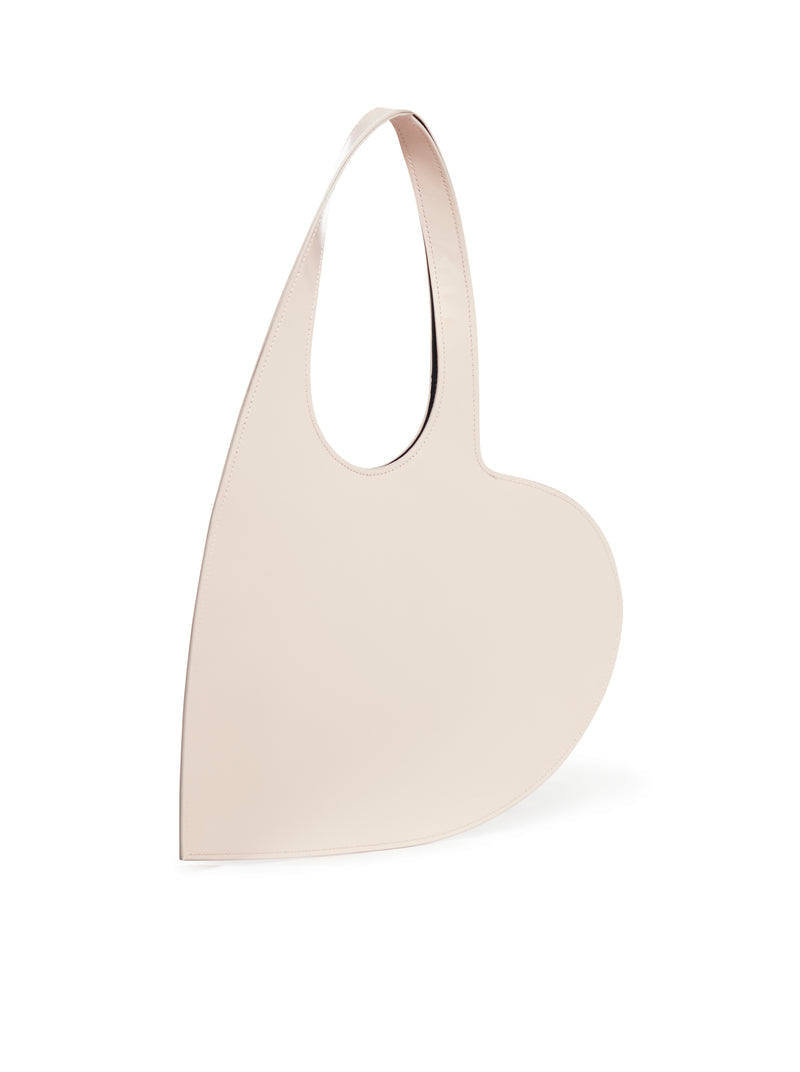 Coperni Women Gloss Leather Mini Heart Tote Bag