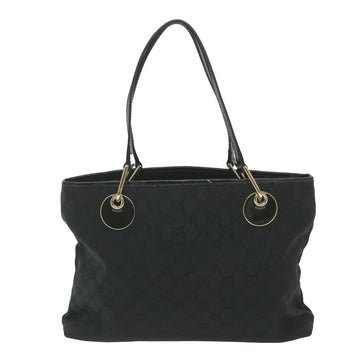 GUCCI GG Canvas Tote Bag Black 120837 59482