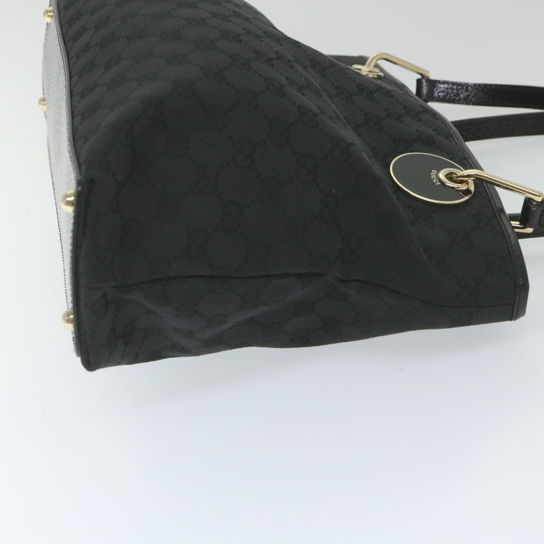 GUCCI GG Canvas Tote Bag Black 120837 59482