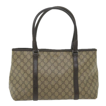 GUCCI GG Supreme Tote Bag PVC Leather Beige 114595 59553