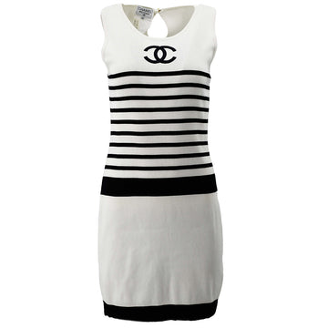 Chanel CC striped dress #40