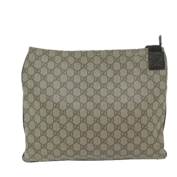 GUCCI GG Supreme Shoulder Bag PVC Leather Beige 141198 59967