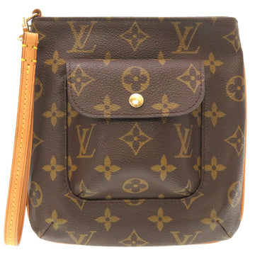 LOUIS VUITTON Pouch M51901 Monogram canvas Brown Monogram Partition Women Used