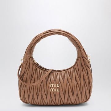 Miu Miu Miu Wander Caramel Matelassé Bag Women