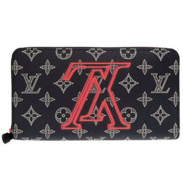 LOUIS VUITTON Long Wallet Purse M62931 Monogram ink Navy Zip Around Monogram ink Zippy Organizer mens Used