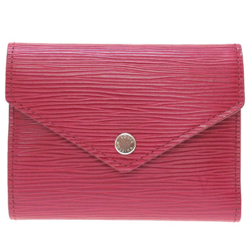 LOUIS VUITTON Tri-fold wallet M62171 Epi Leather Fuchsia Compact wallet Epi Portefeuille Victorine Women Used