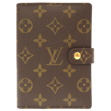 LOUIS VUITTON Notebook cover R20005 Monogram canvas Brown Monogram Agenda PM Women Used