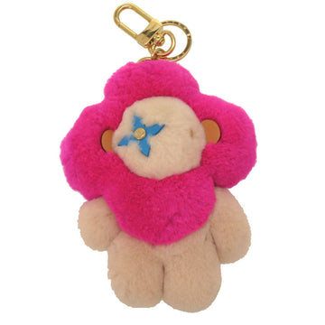 LOUIS VUITTON key ring M00870 leather pink Keychain Vivienne Vison Christmas Women Used