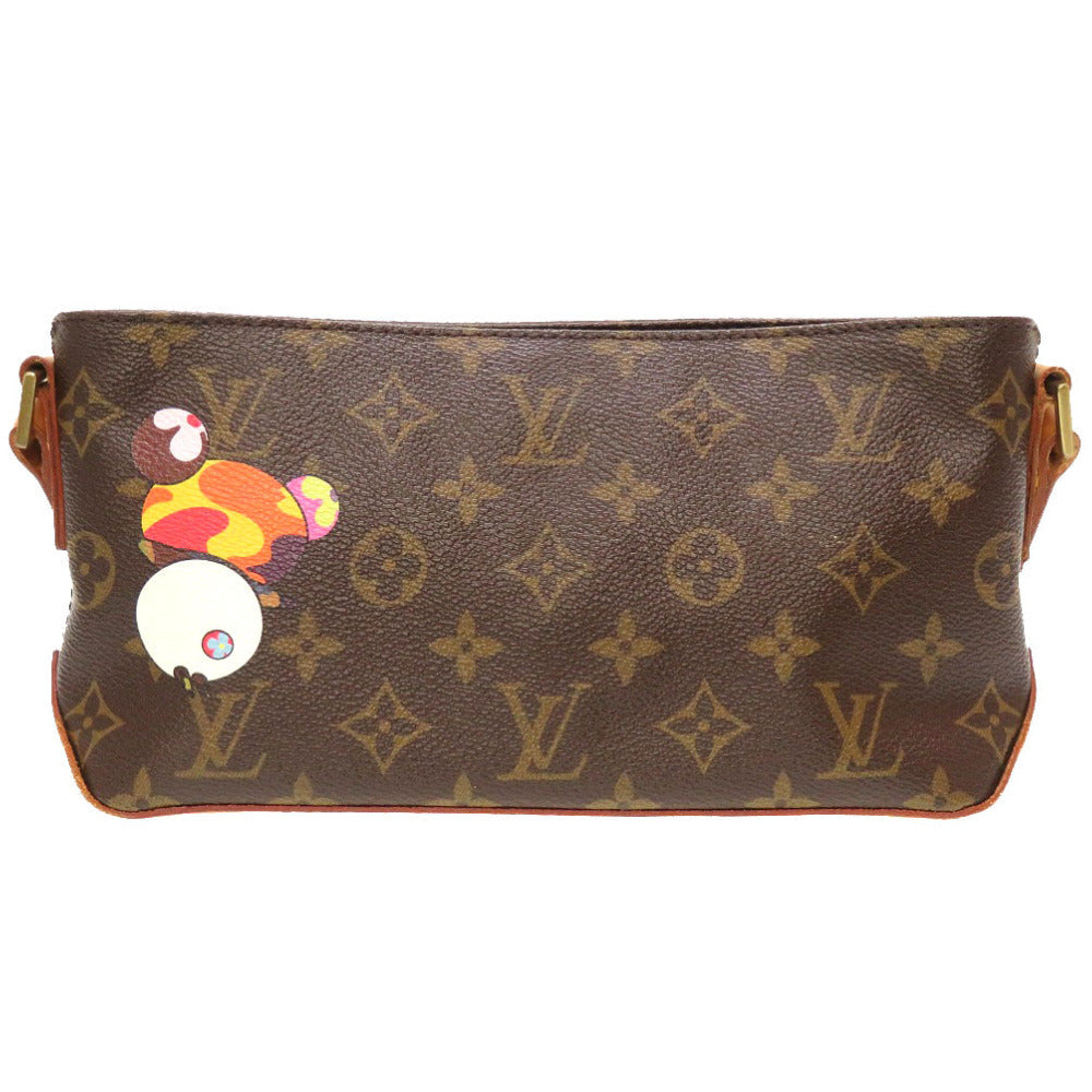 LOUIS VUITTON Shoulder Bag M51241 Monogram canvas Brown Monogram panda Trotteur Takashi Murakami Women Used