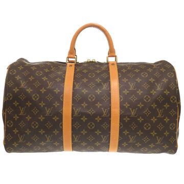 LOUIS VUITTON Boston Duffel bag M41426 Monogram canvas Brown Monogram Keepall 50 mens Used