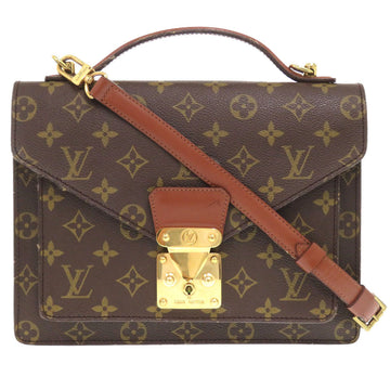 LOUIS VUITTON Handbag M51185 Monogram canvas Brown Monogram Monceau mens(Unisex) Used