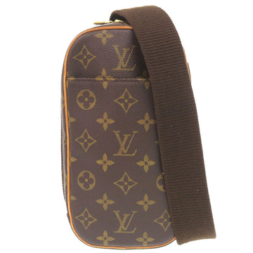 LOUIS VUITTON Sling bag M51870 Monogram canvas Brown Monogram Pochette Gange mens Used