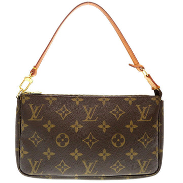 LOUIS VUITTON Pouch M51980 Monogram canvas Brown Monogram Pochette Accessories Women Used