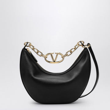 VLOGO MOON BLACK SMALL HOBO BAG