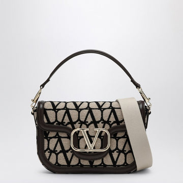 Valentino Garavani Locò Bag In Toile Iconographe Beige/Black Women