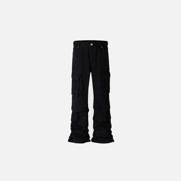 Big Pocket Irregular Baggy Jeans