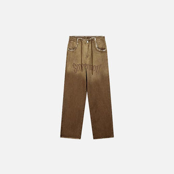Raw Edge Retro Jeans