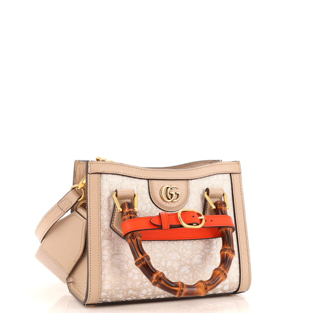 Diana NM Bamboo Handle Tote GG Jacquard Mini