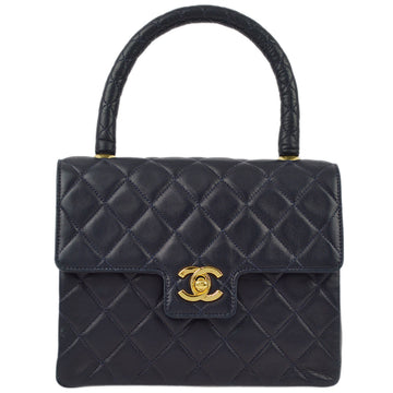 Chanel Navy Lambskin Handbag