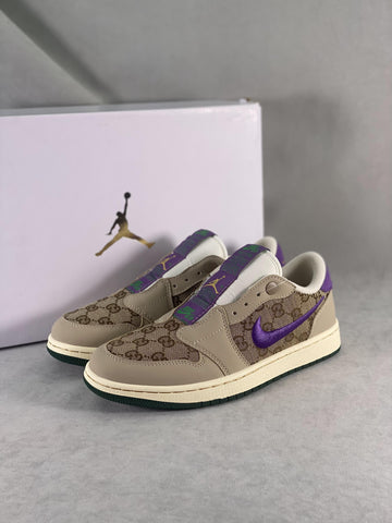 Custom GG x Air Jordan 1 Retro Low SlipAV3918-518