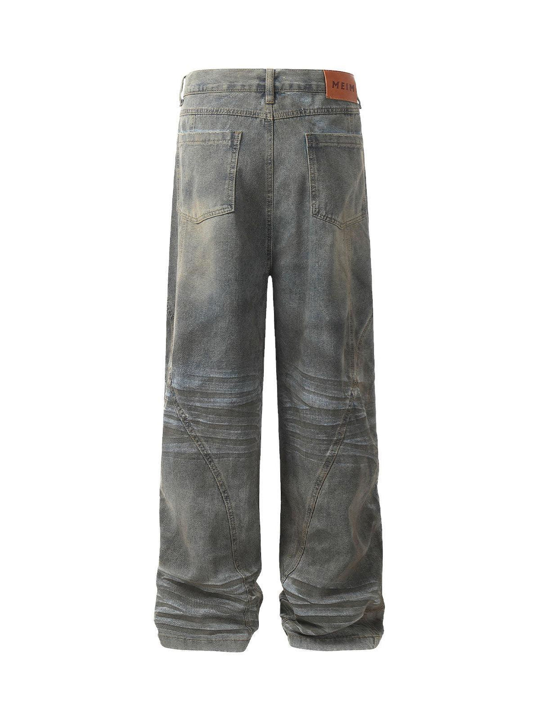 Makersluxe High Street Washed Distressed Jeans - 2191