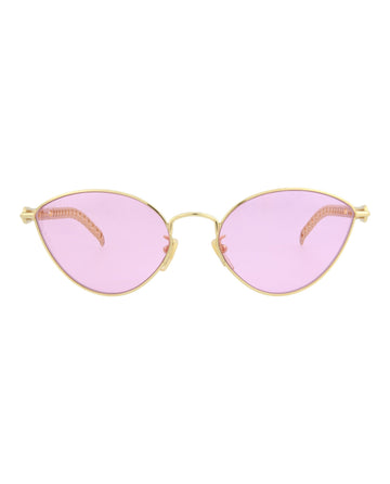 Cat Eye-Frame Metal Sunglasses