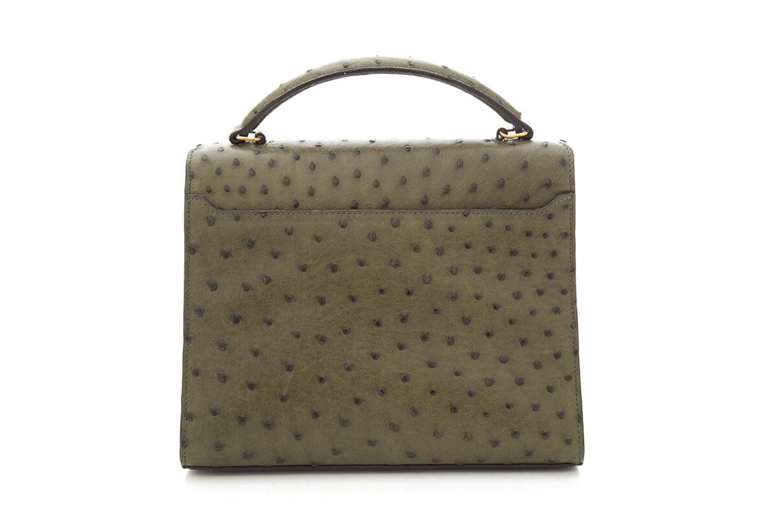 Saint Laurent Green Cassandra Medium Handbag