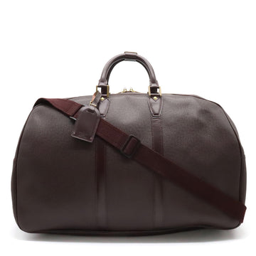LOUIS VUITTON Kendall GM Boston Bag in Taiga Bordeaux M30116