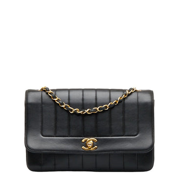 Chanel Mademoiselle Chain Shoulder Bag Black   Chanel