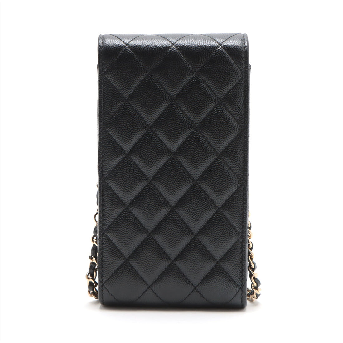 Chanel Matrasse Caviar S Chain Shoulder Bag Phone Case Black G  32rd