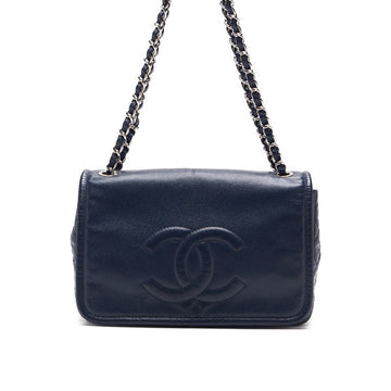 Chanel Matrasse Coco Chain Sder St Caviar S Navy (Silver G ) Tote Bag  Tote Bag Ladies Tooth Bag Hybrid ? Delivery? es s Online