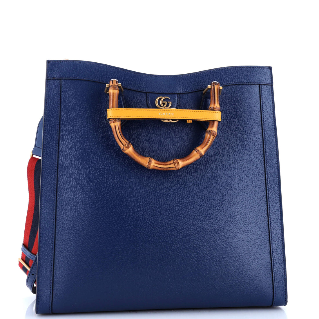 Diana NM Bamboo Handle Tote Leather Large