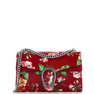 Dionysus Bag Blooms Print Leather Small