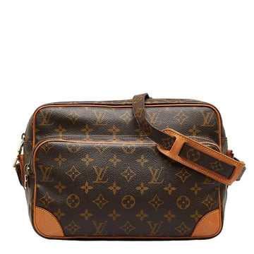 Louis Vuitton Monogram Nile  Shoulder Bag M45244 Brown PVC Leather  Louis Vuitton