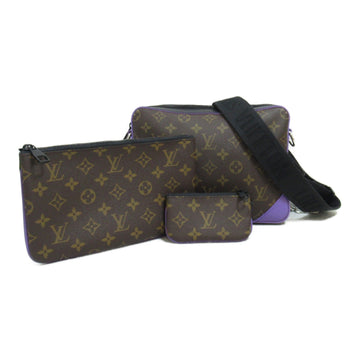 Louis Vuitton Trio Messenger Shoulder Bag Shoulder Bag PVC Coated Canvas Monogram Macasters   Brown / Pearl M46266