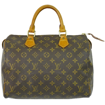 Louis Vuitton Speedy 30  Canvas Tote Bag ()
