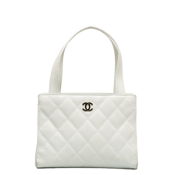 CHANEL CHANEL MATRESSE HANDBACK RAMSKIN WHITE LADY'S HANDBACK