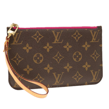Louis Vuitton Neverfull  Canvas Clutch Bag ()