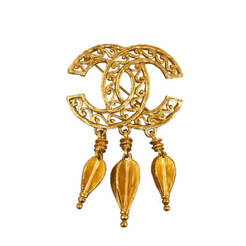 Chanel Vintage Cocomark Darts Brochure Gold  Ladies Chanel